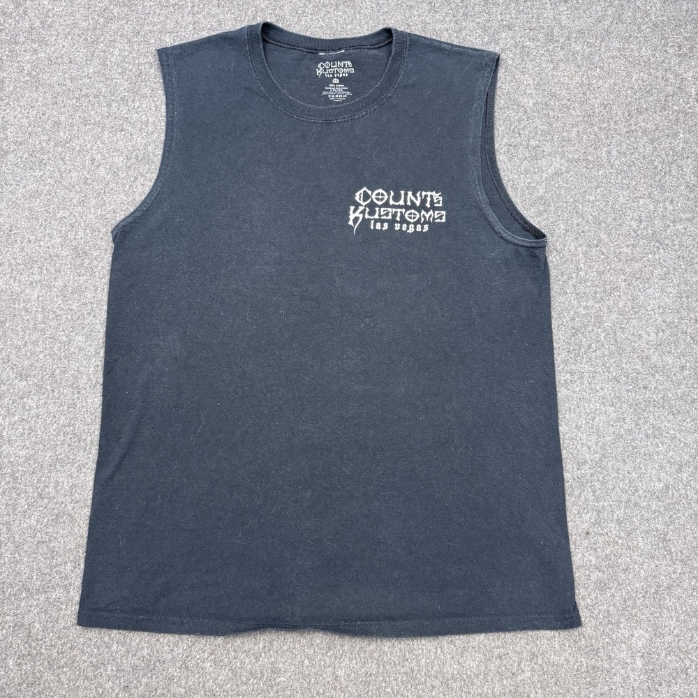 Counts Kustoms Las Vegas Skull Graphic Sleeveless T Shirt Mens XL